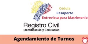 agendamiento de turnos registro civil ecuador